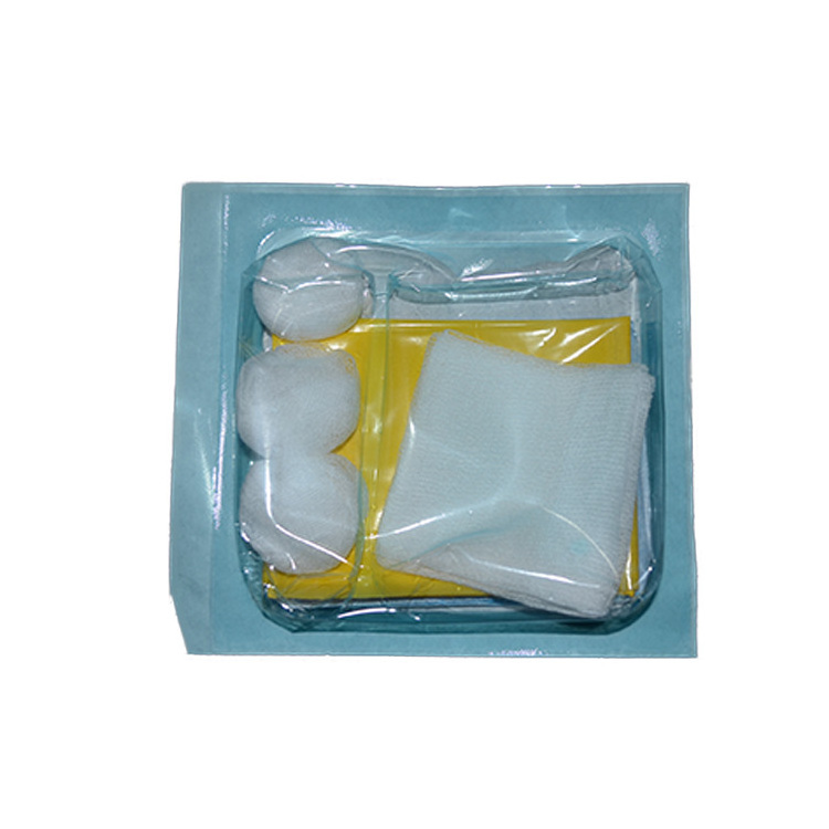 Sterile Customized Individual packing wound dressing kit medical Hemodialysis dressing kit