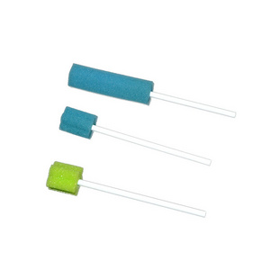 Medical disposable sterile vaginal cleaning foam sponge brush