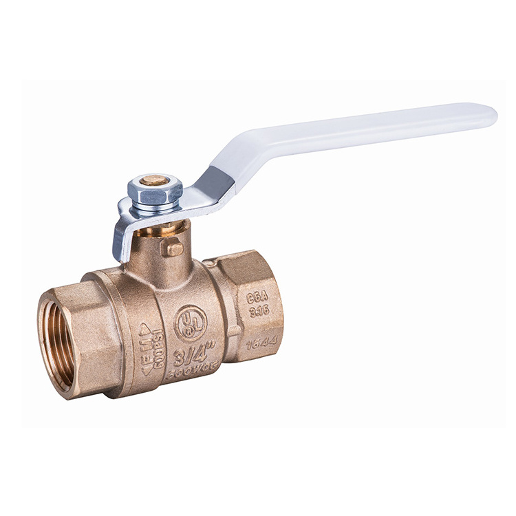 Ball Valve Full Port Brass with Vinyl Grip Long Handle Shut Off Valves Female Hot Sale Threaded 1/4