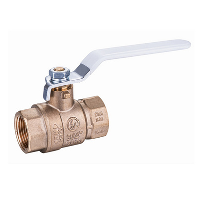 Ball Valve Full Port Brass with Vinyl Grip Long Handle Shut Off Valves Female Hot Sale Threaded 1/4" 3/8" 1/2" 3/4" 1" 2" 3" 4"