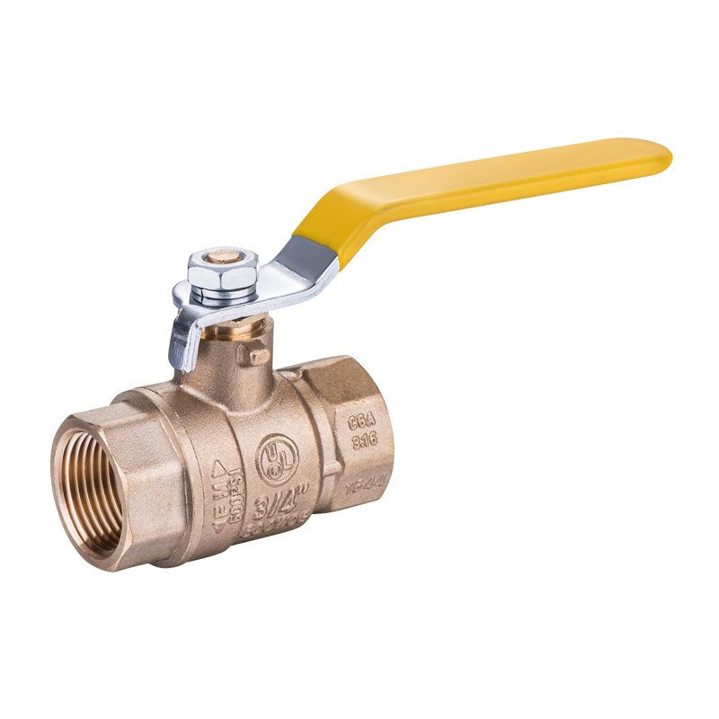 Ball Valve Full Port Brass with Vinyl Grip Long Handle Shut Off Valves Female Hot Sale Threaded 1/4