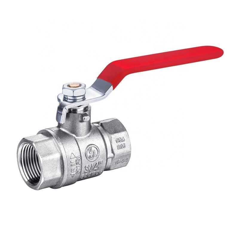 Long Handle Threaded 1/4 3/8 1/2 3/4 1 2 3 4'' Shut Off Valves Female Full Port Brass Ball Valve With Vinyl Grip