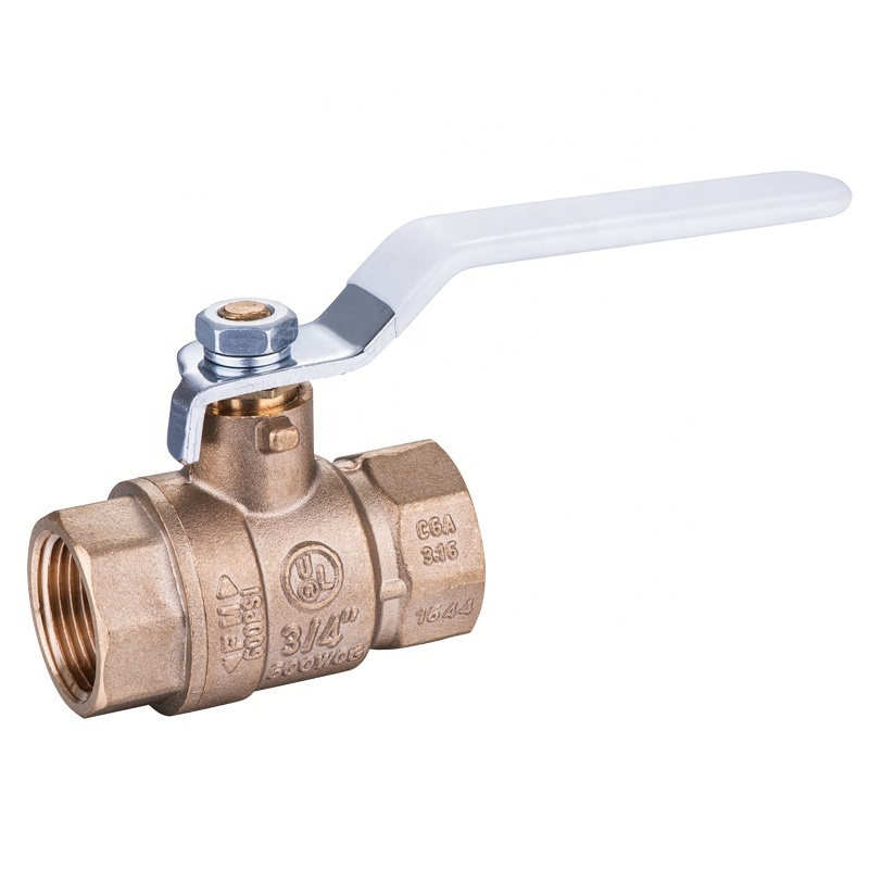 Long Handle Threaded 1/4 3/8 1/2 3/4 1 2 3 4'' Shut Off Valves Female Full Port Brass Ball Valve With Vinyl Grip