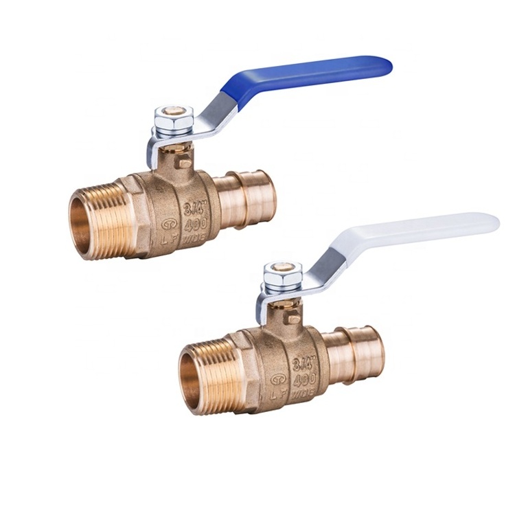 Control Valve Lead Free Brass Ball Valves Propex Male Npt 1/2