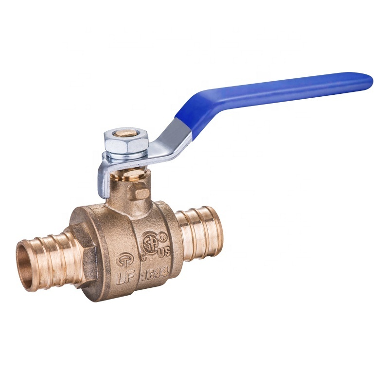 Texoon Blow Out Proof Stem Design Pex Ball Valve Body Male Shut Off Valve Forged Brass Hot Sell 1/2