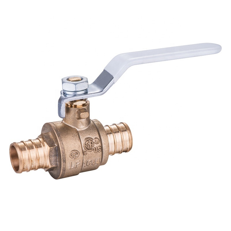 Texoon Blow Out Proof Stem Design Pex Ball Valve Body Male Shut Off Valve Forged Brass Hot Sell 1/2