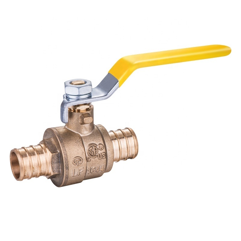 Texoon Blow Out Proof Stem Design Pex Ball Valve Body Male Shut Off Valve Forged Brass Hot Sell 1/2