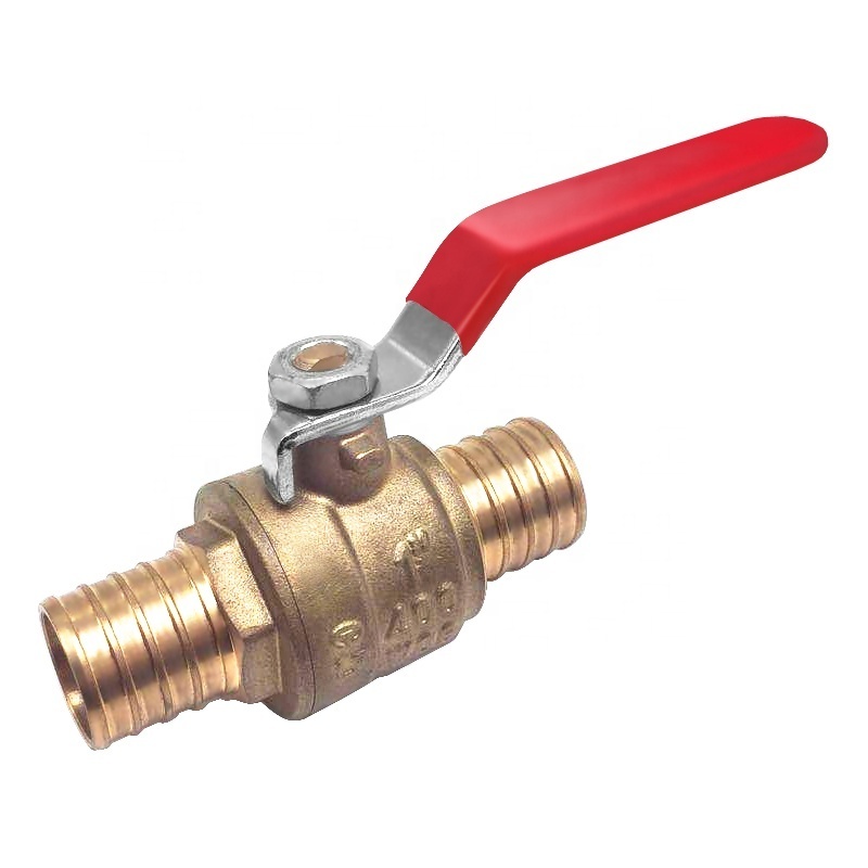 Texoon Blow Out Proof Stem Design Pex Ball Valve Body Male Shut Off Valve Forged Brass Hot Sell 1/2