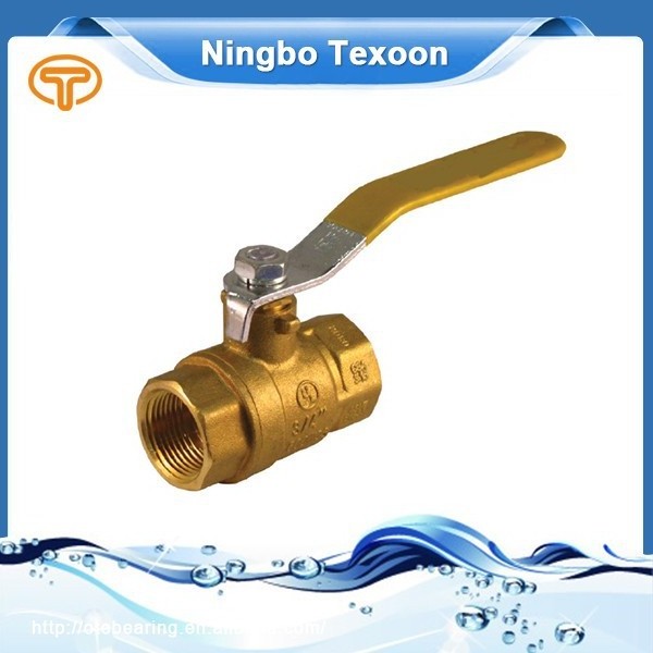 Texoon forged NPT full port brass copper ball valve with private customize label on handle FM UL 3/4