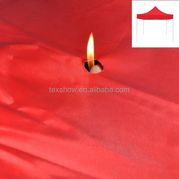 420D polyester flame retardant fire resistant fireproof oxford fabric for  tent canopy fabric