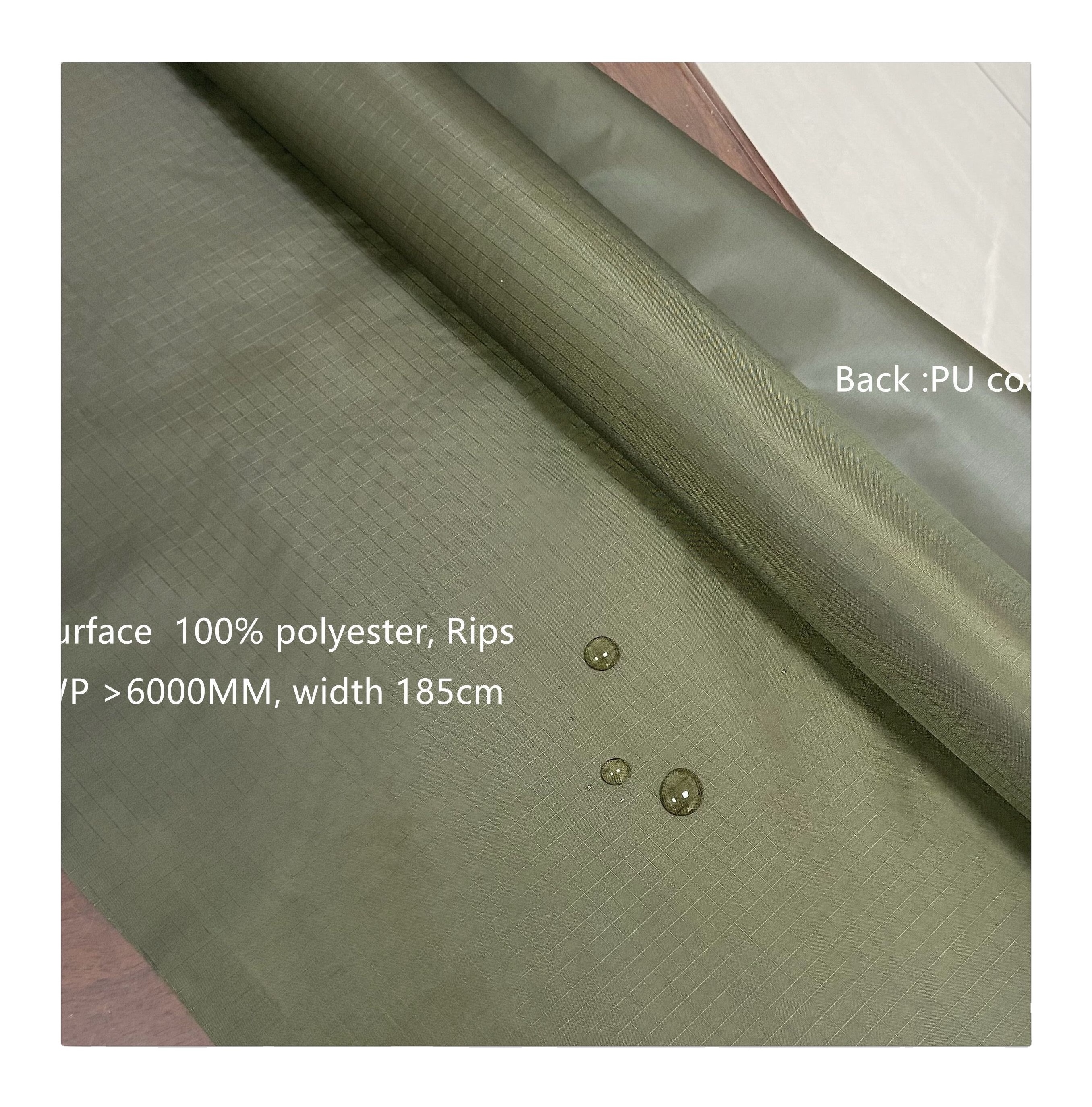 Silicone coating ripstop nylon taffeta fabric nylon parachute fabric hammock for tent