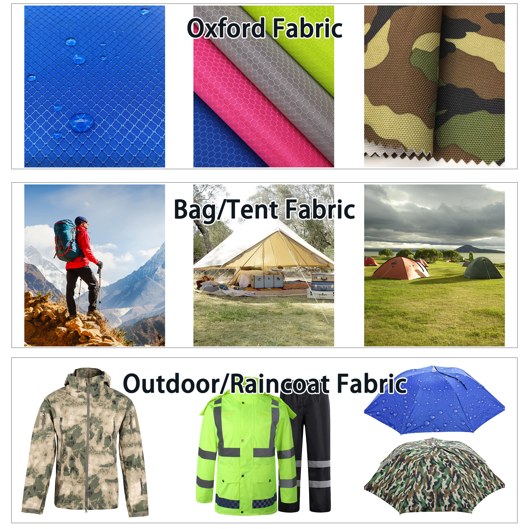 polyester nylon 600d waterproof fabric factory direct