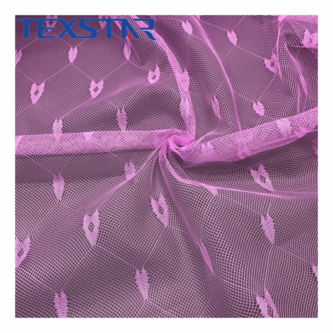 100% Polyester Jacquard Mosquito Net Mesh Material Fabric for Bed Net and Mosquito Curtain