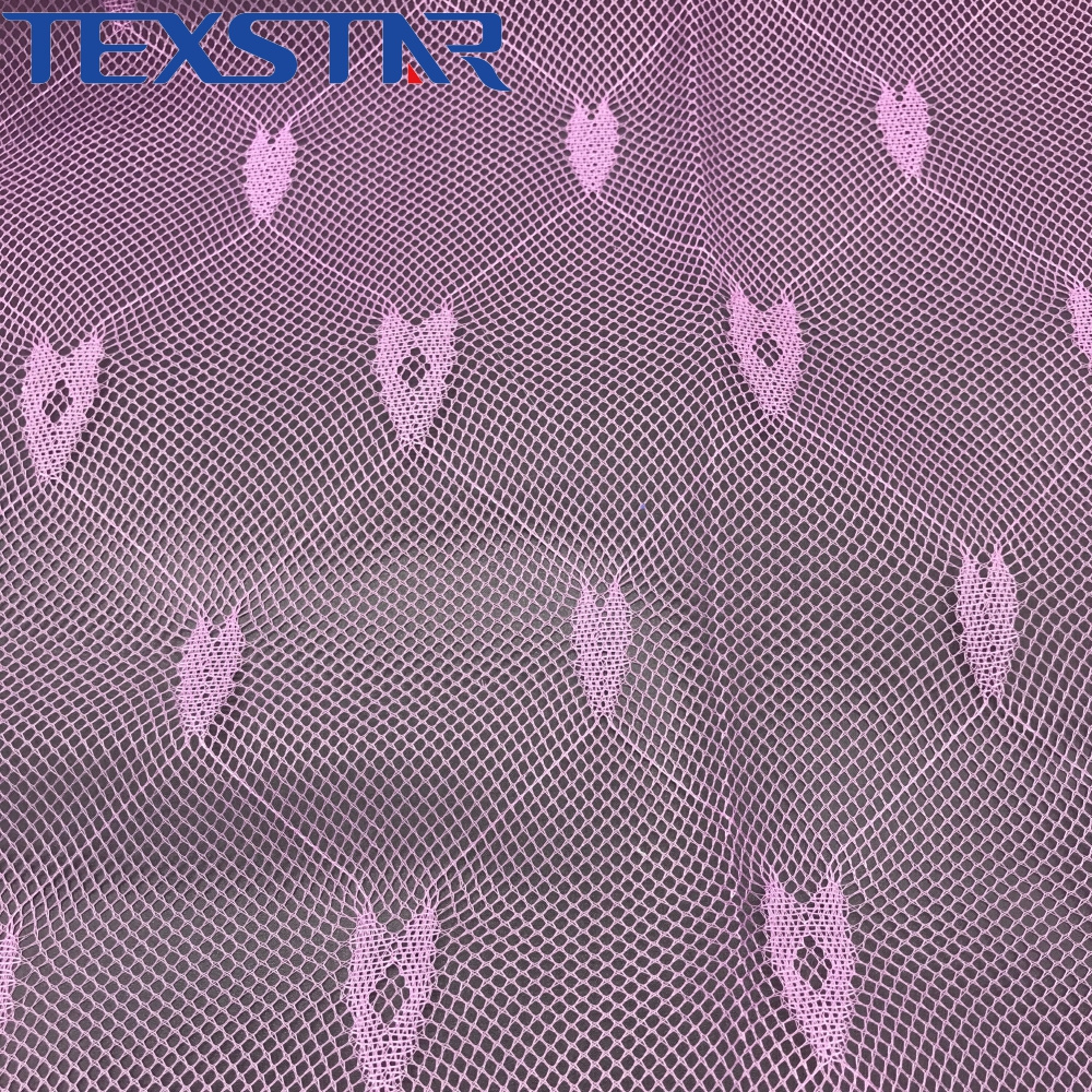 100% Polyester Jacquard Mosquito Net Mesh Material Fabric for Bed Net and Mosquito Curtain