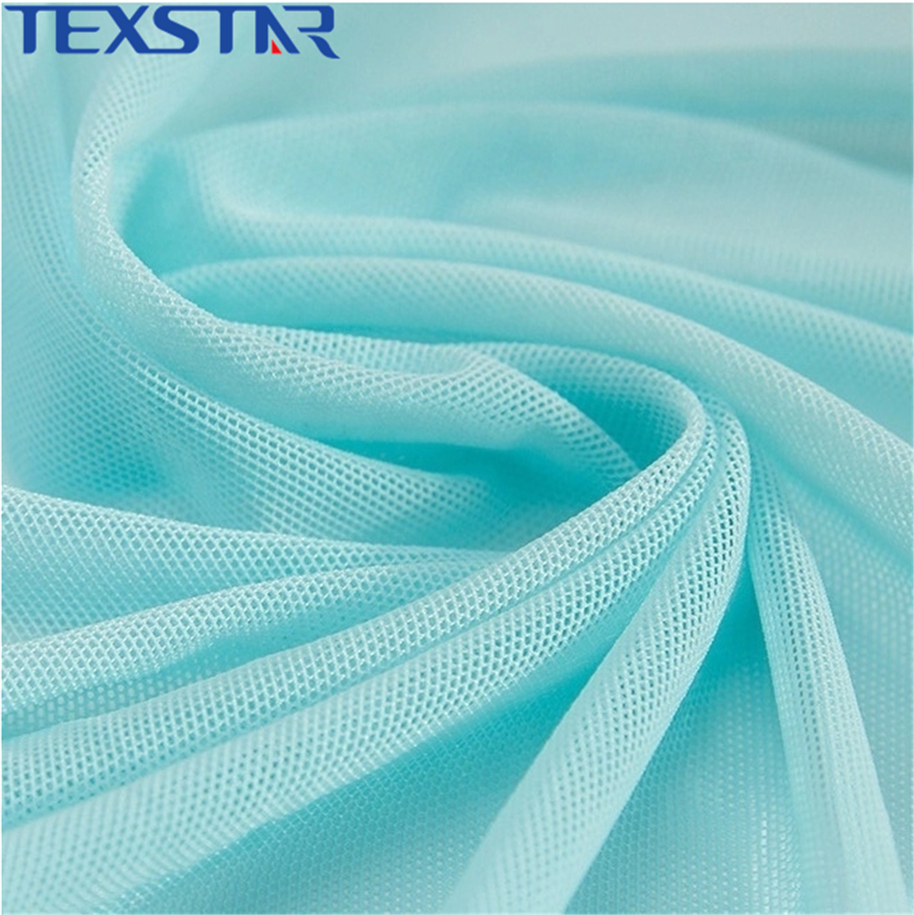 Nylon spandex power net elastic tulle 4 way stretch mesh fabric