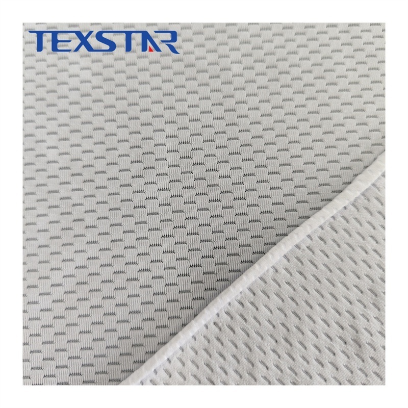 polyester spandex square mesh stretch knitted fabric