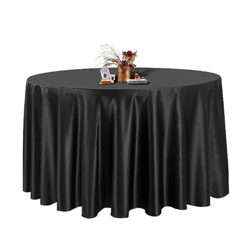 120inch round tablecloth cheap satin tablecloth white tablecloth wedding banquet table cloth