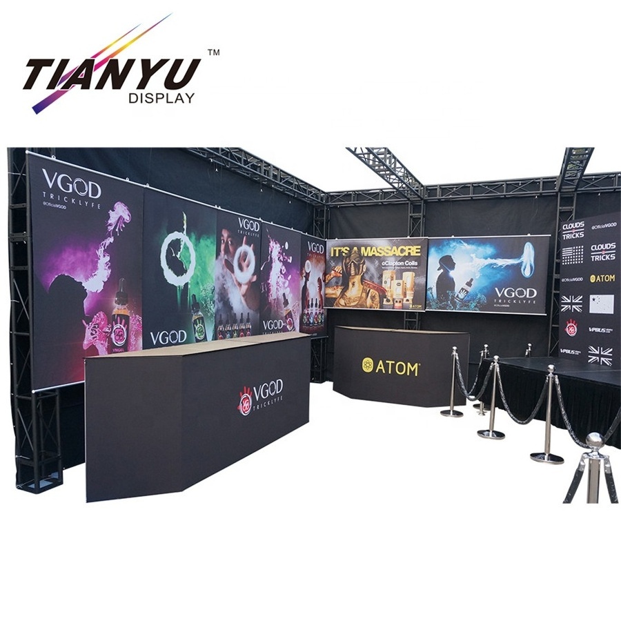 Free design truss trade show display stand With Stable Function stage complex and aluminum podiums