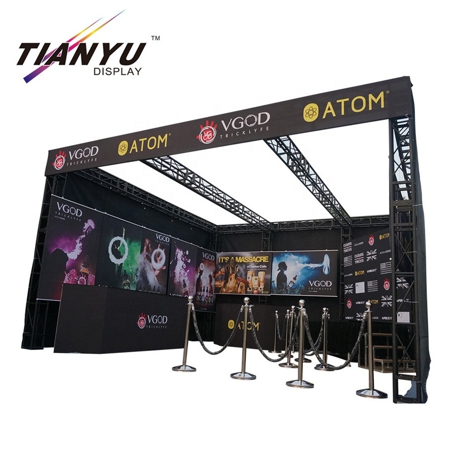 Free design truss trade show display stand With Stable Function stage complex and aluminum podiums