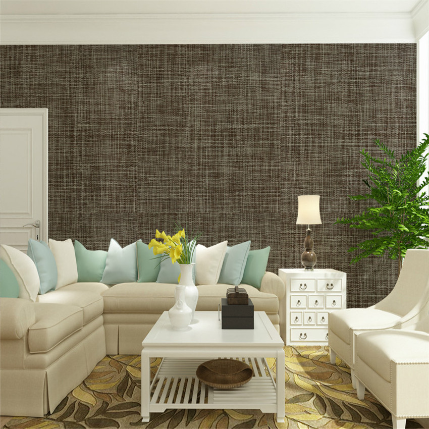 Vinyl woven wall papers for living room