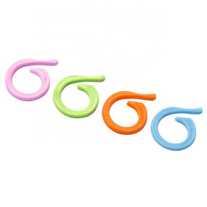 Mix Color Plastic Knitting Stitch Marker Sewing Counting Circular Rings Crochet Needle Clips Knitting Accessories Tools