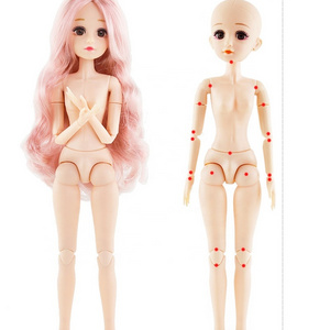 Wholesale 1/3 1/4 BJD Doll 36cm Long Hair Cute Custom BJD Doll For Girl Naked Ball 21 Joint BJD Doll Body