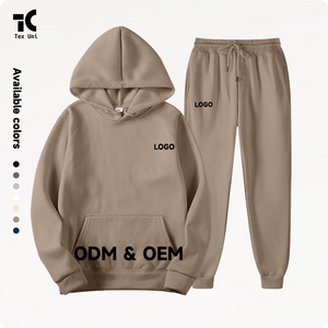 TexUni Sweatpants and Hoodie Set Jogger Set Jogging Suits Blank Track Sweat Suits Custom Tracksuits for Men Pullover