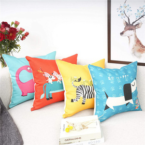 Customized Design Home Hotel Decoration Sublimation Digital Printing Soft Comfortable Sofa Cushion Cover Pillow Case