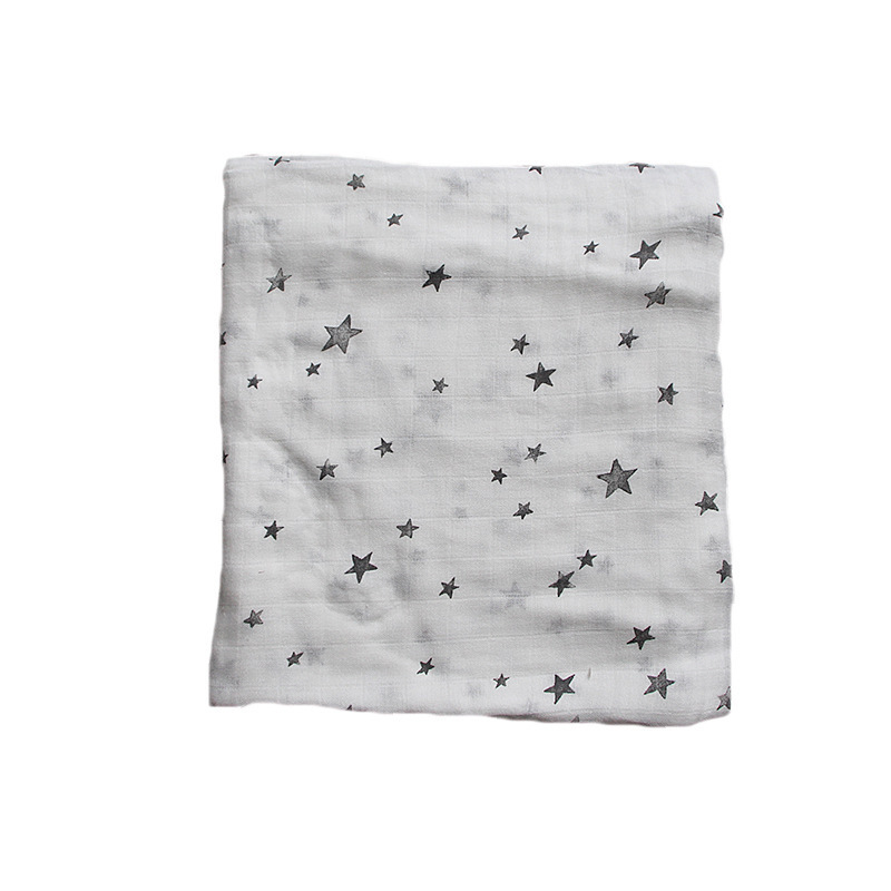 Wholesale Comfortable Soft Breathable Summer Wrap Custom Bamboo Cotton Receiving Swaddle Baby Muslin Blanket For Newborns