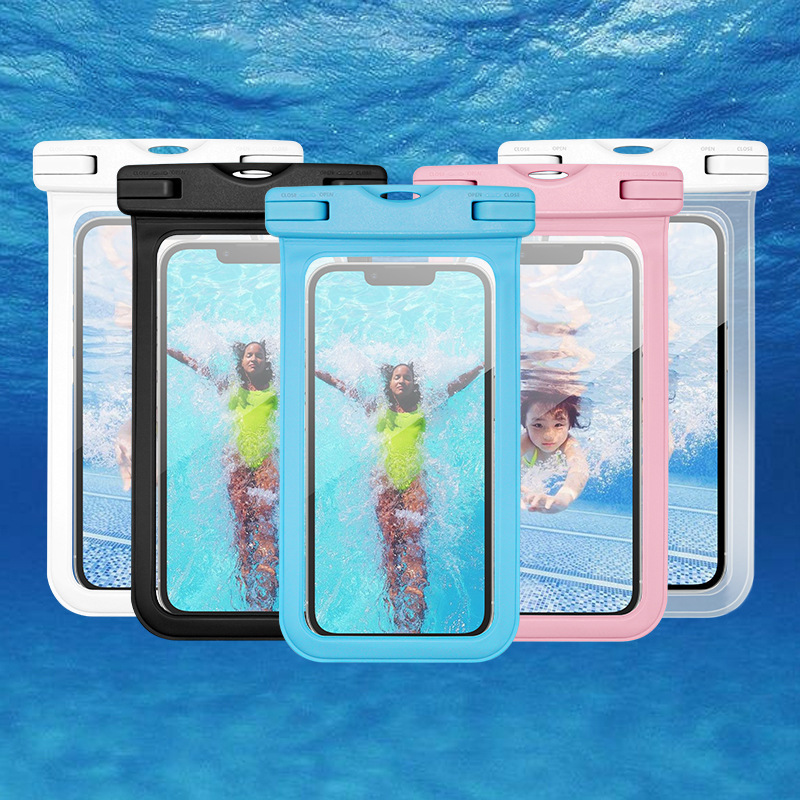 Top Quality Submersible Travel Swim Skiing Ziplock Outdoor Reuse Case PVC Waterproof Cell Mobile Phone Bag