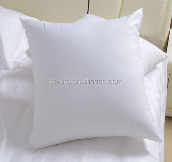 Cheap White cotton Polyester Cushion Pillow Insert for home,hotel,car,camping