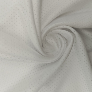 90 Polyester 10% Spandex 180GSM Spider Mesh Fabric White Sublimation