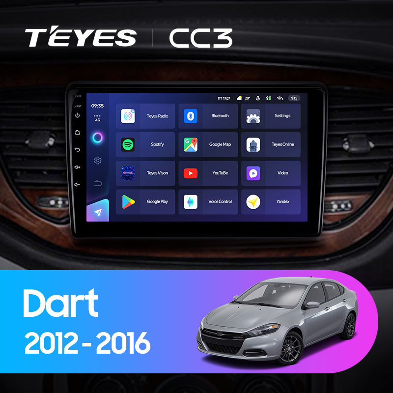 TEYES CC3 2K For Dodge Dart 2012 - 2016 Car Radio Multimedia Video Player Navigation stereo GPS Android 10 No 2din 2 dvd