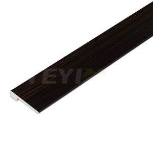 Wood Grain PVC Flooring Endcap Profile Laminate Flooring Edge Strip