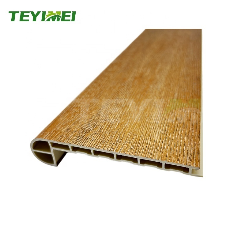 2024 New Arrival  SPC Stairs Nose Anti Slip Pvc Stair Nosing Flush Stair Tread Board Covers