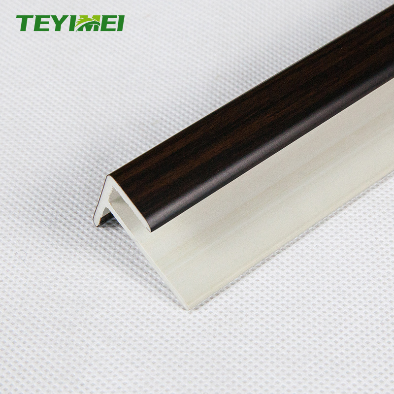 Factory Wood Grain Plastic Vinyl Laminated Stair Nose Accessory