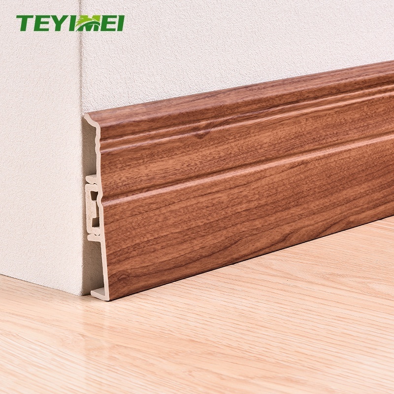 10CM Durable Plastic Floor PVC  Wall Skirting Board For Philippines