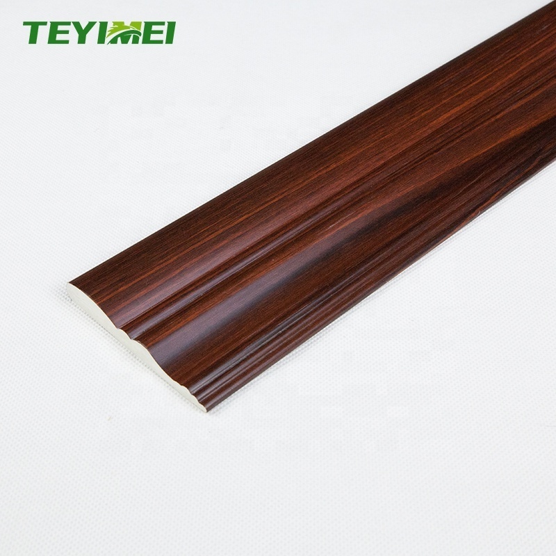 Interior Waterproof PVC Foam Window Trim With Wood Color