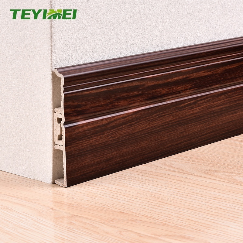 10CM Durable Plastic Floor PVC  Wall Skirting Board For Philippines