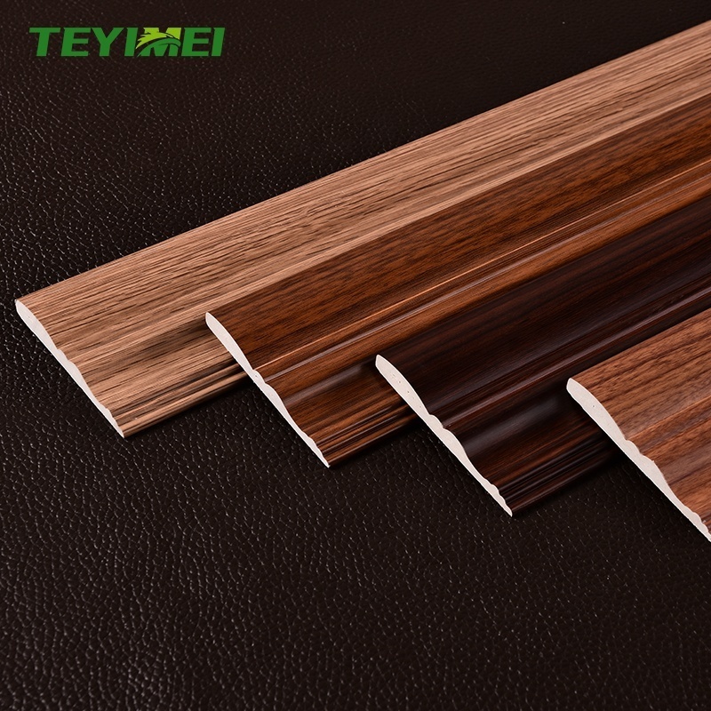 Interior Waterproof PVC Foam Window Trim With Wood Color