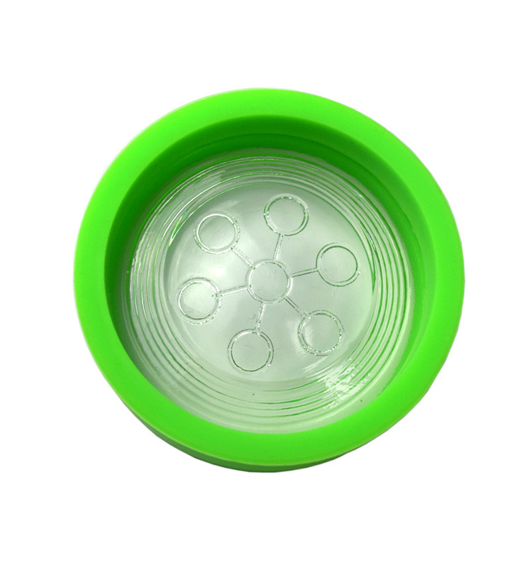 OEM Clear round Glass  Bio Disc 2 Energy Bio Glass Alpha Spin With High Negative Ion Bio Disc 4  For Health