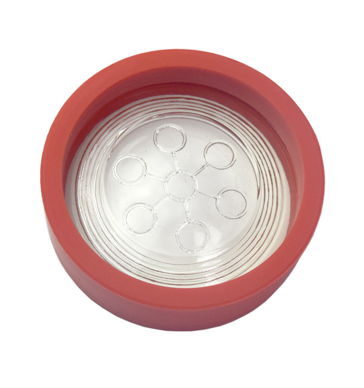 OEM Clear round Glass  Bio Disc 2 Energy Bio Glass Alpha Spin With High Negative Ion Bio Disc 4  For Health