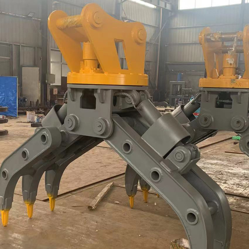 For 20-30ton Hydraulic Orange Peel Grab Hydraulic Rotation Excavator Grapple Buckets scrap grab