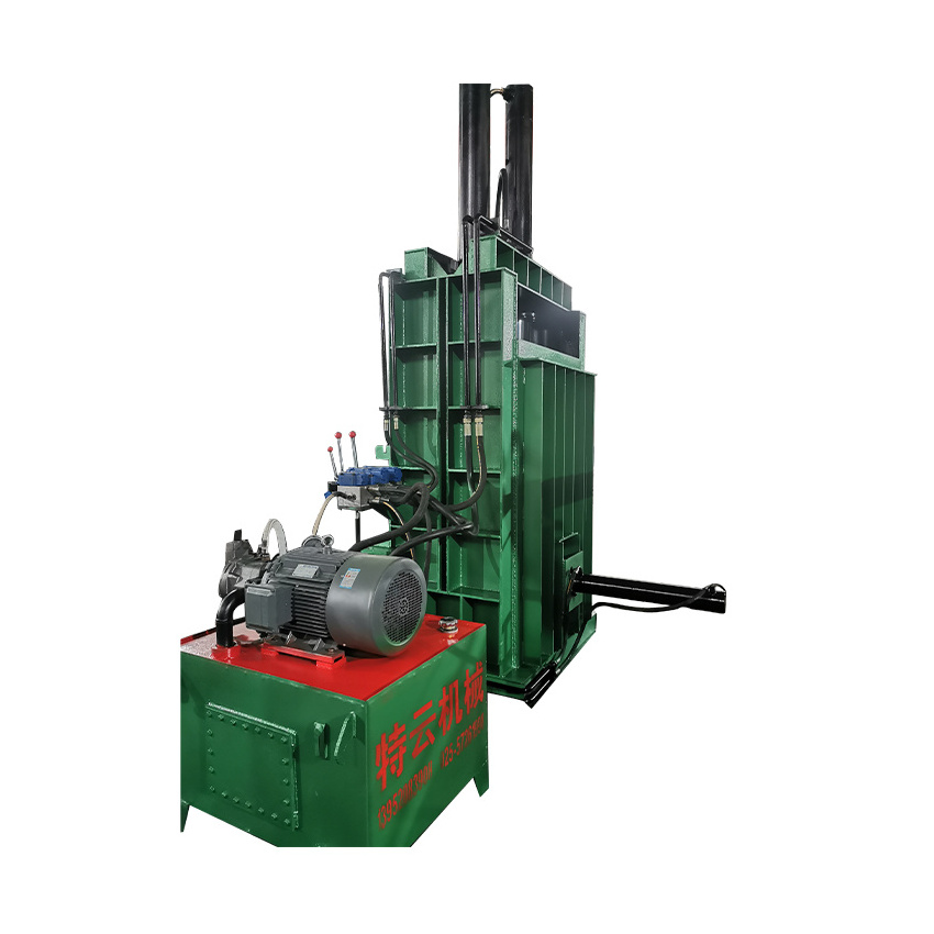 Hydraulic  Recycling Vertical Baler Equipment /Old Clothes Baling Press Machine