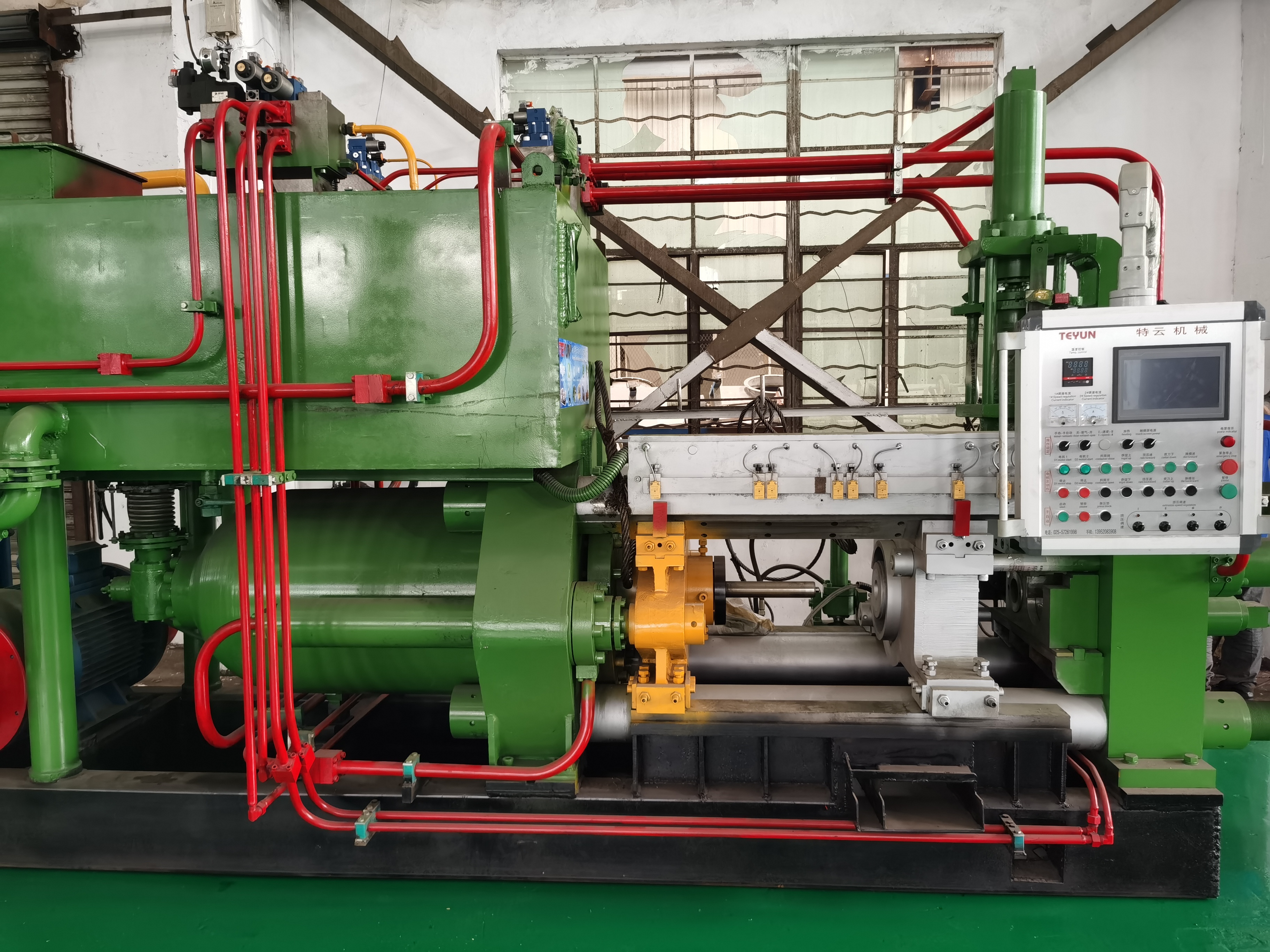 550ton Aluminum continuously wire extrusion machine