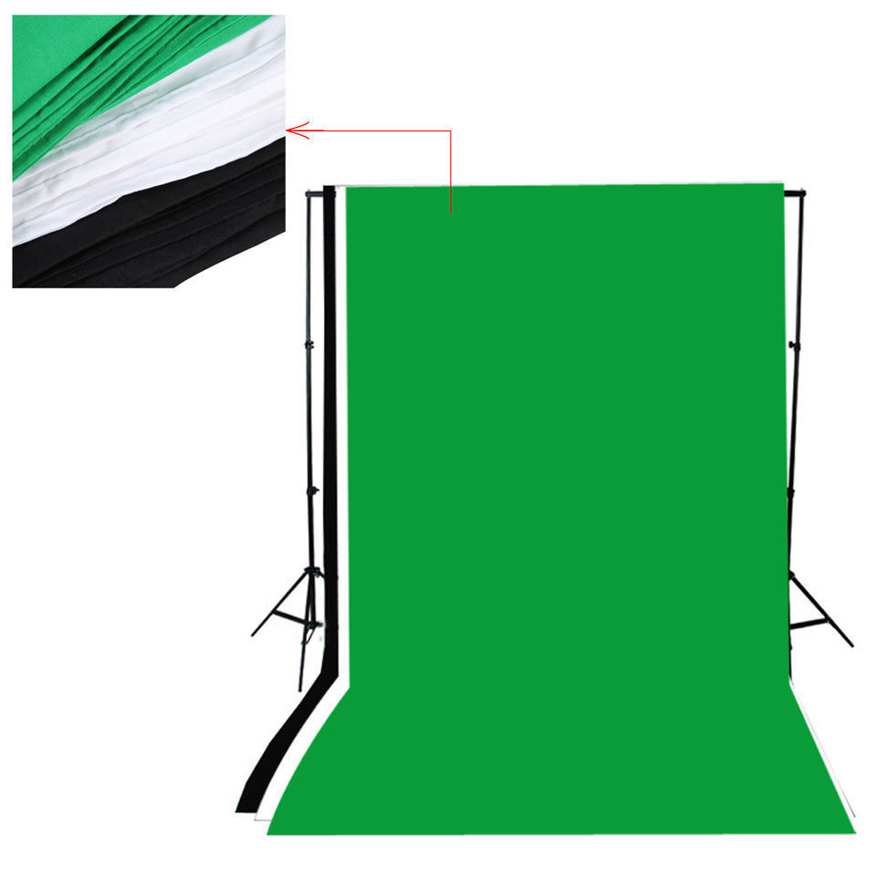 Folding Photo Studio Soft box Umbrella Lighting Kit with 3 Color Backdrop Support Stand for photo and Video Photography