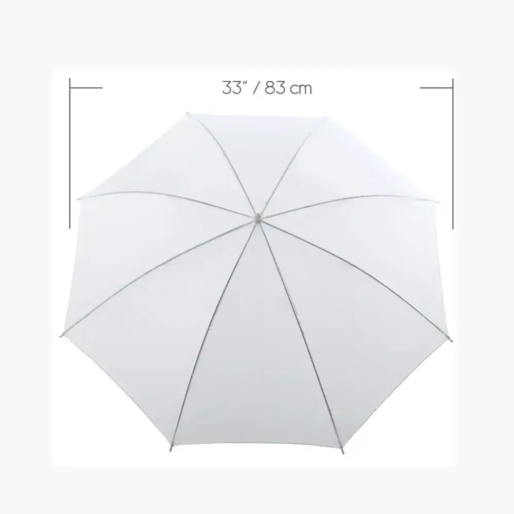 Photography Professional 33 inch White/Black Flash Light Soft Diffuser Umbrella Parabolic Reflective Umbrella