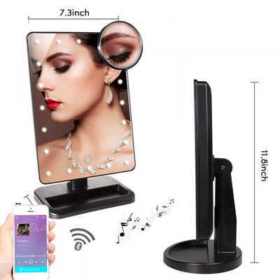 Stylish Pretty 20 LED lights makeup mirror 10/20x magnifying mirror with USB Cable cosmetic mirror