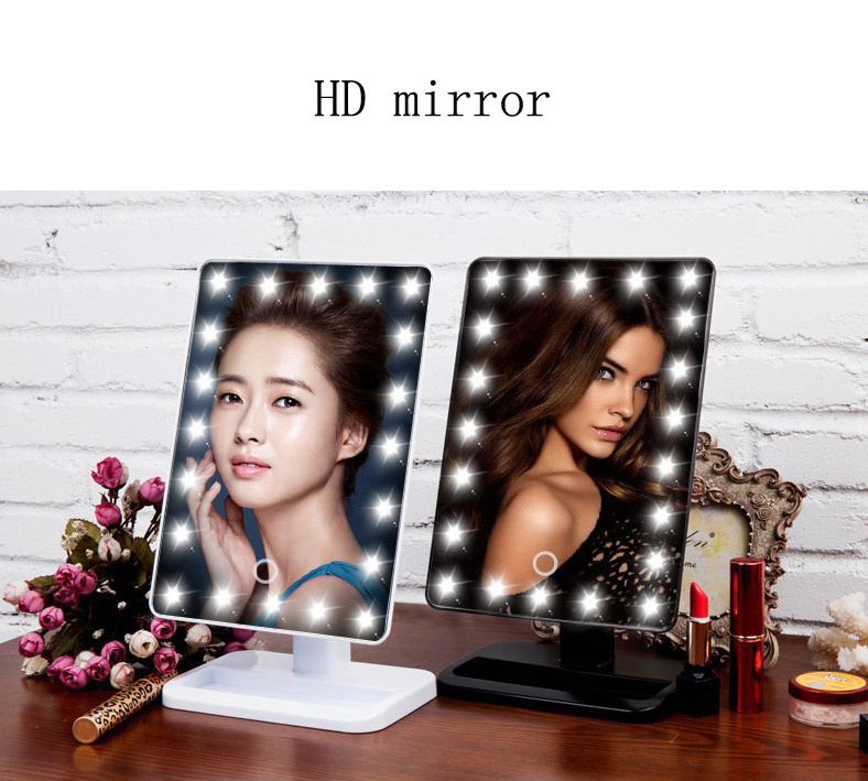 Stylish Pretty 20 LED lights makeup mirror 10/20x magnifying mirror with USB Cable cosmetic mirror