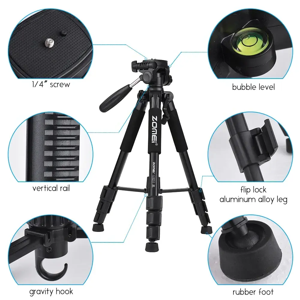 Zomei Q111 Photo Studio Accessories Camera Professional Shooting tripod for Product Photography